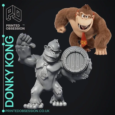 donkey kong - super mario movie fan art 3d by printedobsession on thangs donky king diddy fanart toy model anime manga 3d print model - Mito3D