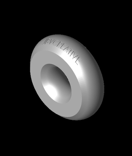 donut keychain stl jbvcreative 3d print model - Mito3D