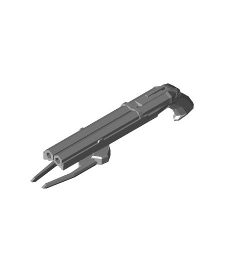 doom eternal poly shotgun 3d model jup1t3ryt thangs 3D print model - Mito3D