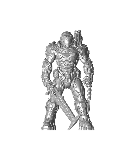 doom slayer - fanart 3d model thangs 3D print model - Mito3D