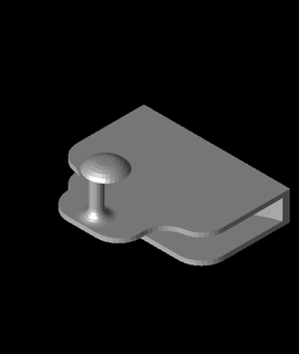 puerta percha forjado hierro insertar 3d print model - Mito3D