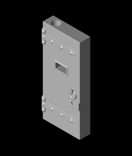 door iron prison v2stl 3d model rccraigo thangs 3d print model - Mito3D