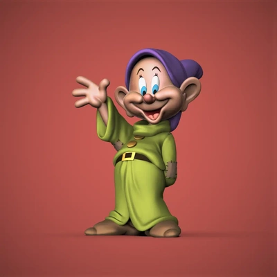 dopey -snow white - 3d by chelscct chelseycreatesthings on thangs 3d print model - Mito3D
