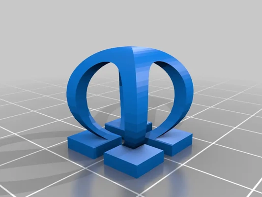 double omega letter - 3d by syzguru11 on thangs 3d print model - Mito3D