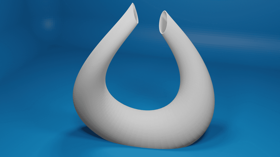 double torsion vase cl impression 3d print model - Mito3D