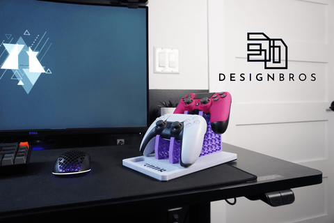 double universal controller station - designbros 3d print model - Mito3D
