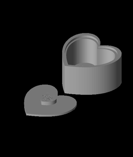 baixar simples coração caixa remixar wi 3d print model - Mito3D