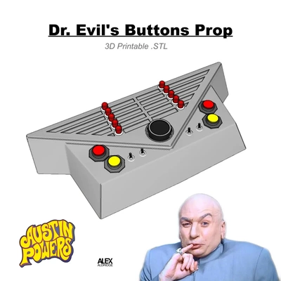 dr evil's buttons prop - 3d by s0urceduty on thangs 3d print model - Mito3D
