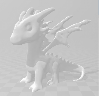 dragon baby 2 - alp555 3d print model - Mito3D