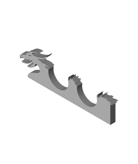 Ejderha yemek çubukları Kulp destek jex7 3D print model - Mito3D