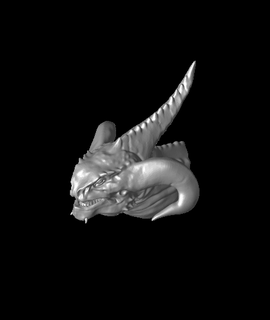 dragon head 3d model juankmed thangs 3d print model - Mito3D
