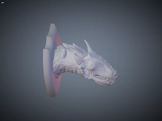 dragão cabeça fracasso 3d by plaground on 3d print model - Mito3D