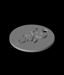 dragon logo key chain design Hobbies & Games 3d print model - Mito3D