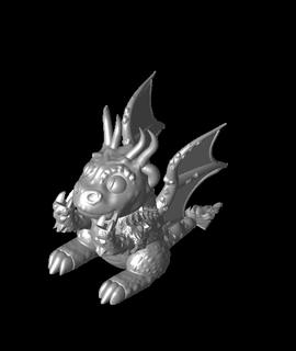 dragon stylo titulaire soutien kyuubinight animaux 3d print model - Mito3D
