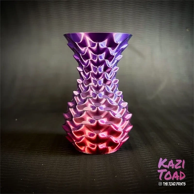 dragon vase - med no 9 3d by kazi toad on thangs vasemode dragonegg spiral spiralize spiralvase spiralvasemode 3d print model - Mito3D