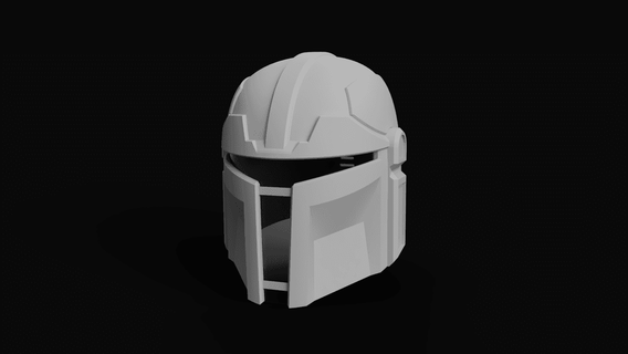 dragão quadrado bochecha postar imperial capacete percevejo adereços 3d print model - Mito3D