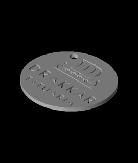 drakkar porte clésstl sang vin 3d print model - Mito3D