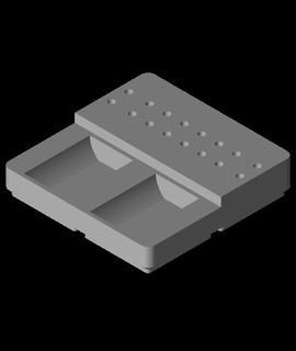 Dremel bit Kulp destek versiyon 2 ızgara sonluluğu 3d print model - Mito3D