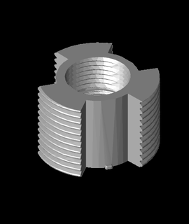 dremel enrutador remezclado cubo 18mm amenaza 3d print model - Mito3D