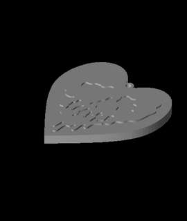 dropdead heart skull pendant retromaker 3d print model - Mito3D