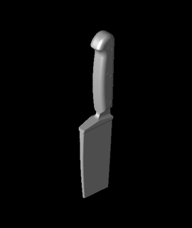dual extrusion collapsing kitchen knife 3d print model - Mito3D