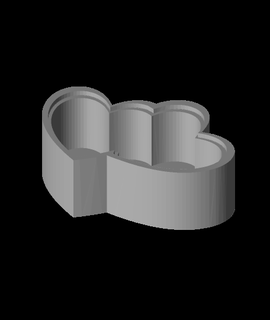 doble corazón caja nworx 3d print model - Mito3D