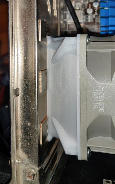 dual scsi port fan duct - 3d by 612peter on thangs 3d print model - Mito3D