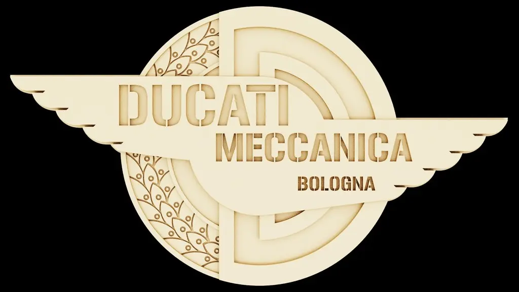 ducati mechanik bologna logo 3d by schleife on danke 3D print model - Mito3D