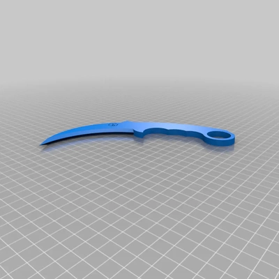 dummy karambit knife + grips - 3d by marcachancho3d on thangs 3d print model - Mito3D