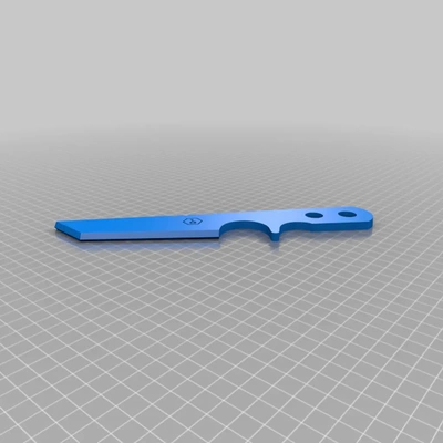 dummy mini tac tanto knife + grips - 3d by marcachancho3d on thangs 3d print model - Mito3D