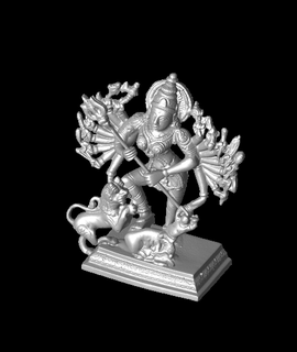 Durga töten Büffel Dämon Mahishas 3d Modell danke 3d print model - Mito3D