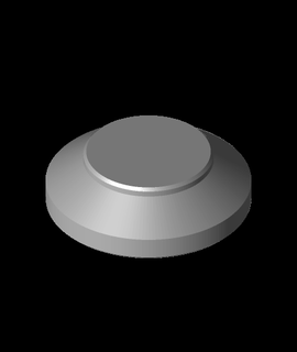 dust cap lid option-o p100 3d model thangs 3d print model - Mito3D