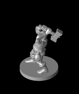 dwarf barbarian warhammer 3d model mz4250 thangs 3d print model - Mito3D