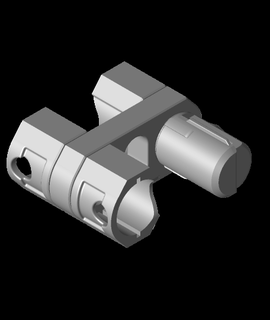 dyson accessory mount holder v3 - single 3d model thangs 3d print model - Mito3D
