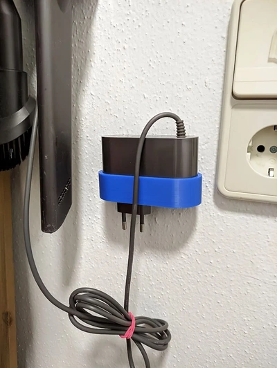 dyson power supply holder europlug - 3d by nekosilvertail on thangs 3d print model - Mito3D