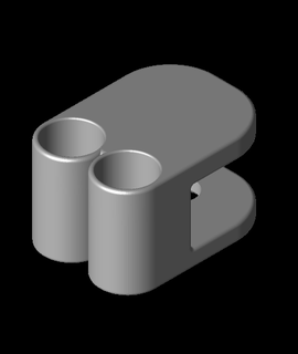 ear plug holder - push assist 3d model thangs 3d print model - Mito3D