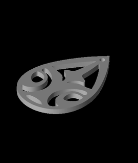 boucle d'oreille alanooalan01 3d print model - Mito3D