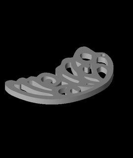 boucle d'oreille alanooalan01 3d print model - Mito3D