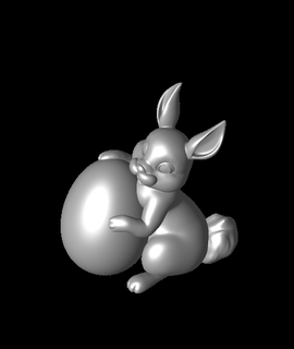 Paskalya tavşan 3d model patrickarthk teşekkürler 3d print model - Mito3D