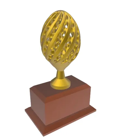 easter egg trophy cup - 3d by blackjack123 on thangs 3d print model - Mito3D