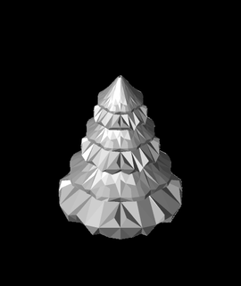 kolay Yazdır Noel tree snowflake 3d print model - Mito3D
