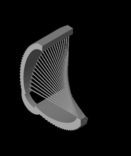 facile impression chaîne courbe 3d modèle 3dprintbunny 3d print model - Mito3D