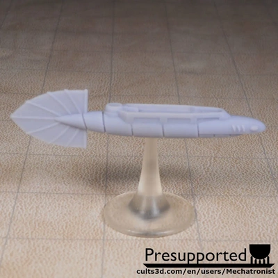 anguille navire sortilège miniature dnd 2e 3d by mécatroniste 3d print model - Mito3D