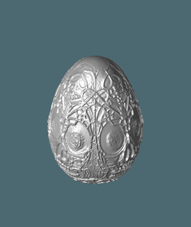 misterioso cráneo estampado Pascua Resurrección huevo miméticos 3d print model - Mito3D