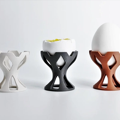 egg cup modern - unique 3d print design breakfast stl file by factoriandesigns on thangs 3d print model - Mito3D