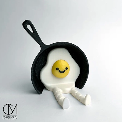 uovo amico 3d by cm design on grazie uova giocattolo arredamento decorazione cibo flessibile colazione 3d print model - Mito3D
