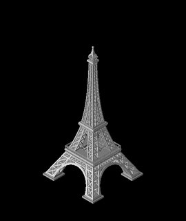 Eiffel Turm 3d druckbar Modell danke 3d print model - Mito3D