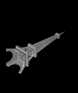 Eiffel tour stl format 3d modèle ralphmeira 3d print model - Mito3D
