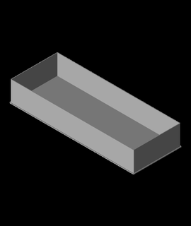 Achtel Block schält Box 3d print model - Mito3D