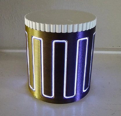 el wire square wave stash jar - 3d by w3dmaker on thangs 3d print model - Mito3D